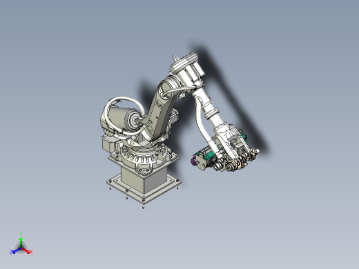 曲轴抓取机器人正等轴测缩略图