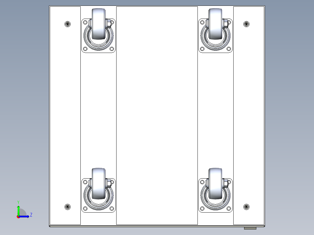 非标控制柜左视图