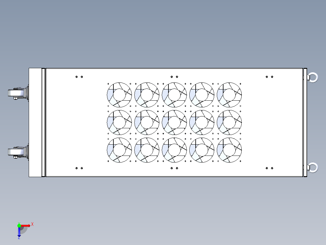 非标控制柜俯视图