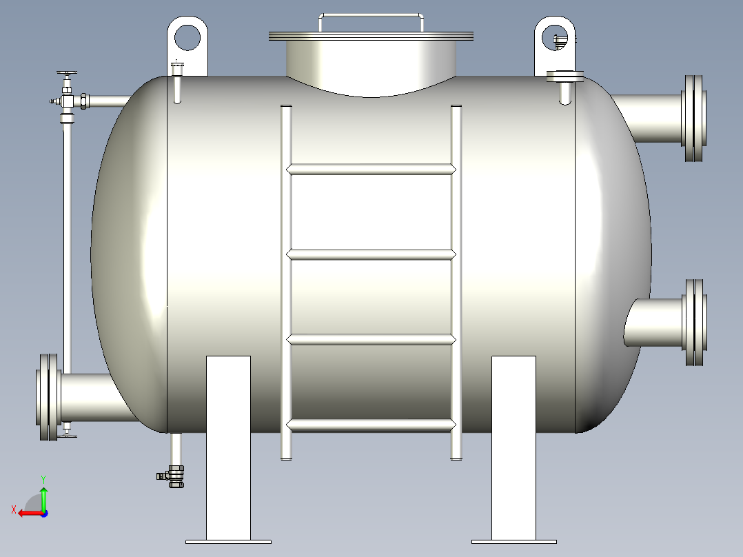 储水箱储水罐后视图