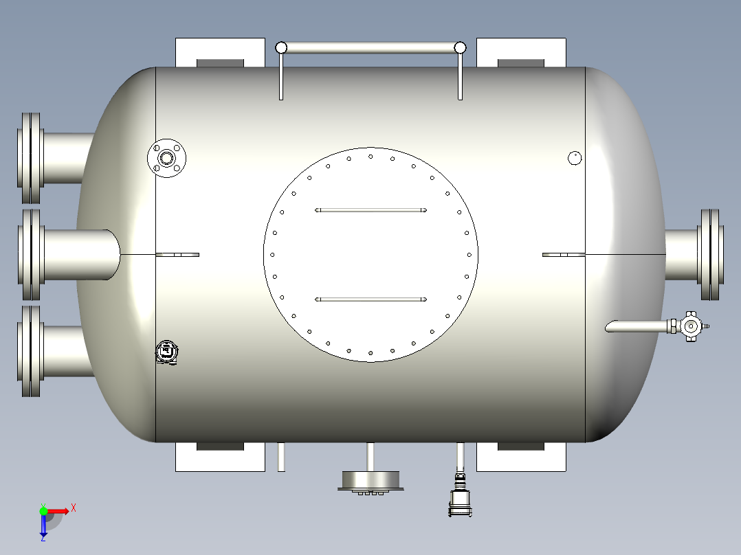 储水箱储水罐俯视图