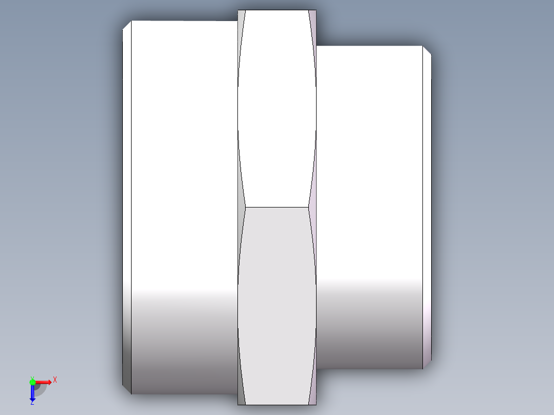 直通变径-GR、1C-45-52俯视图