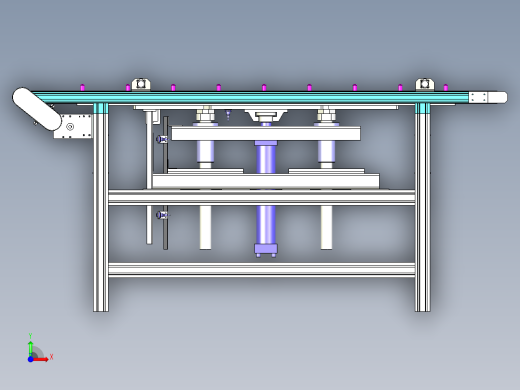 顶升皮带输送线设计前视缩略图