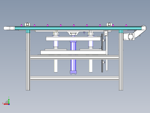 顶升皮带输送线设计后视缩略图