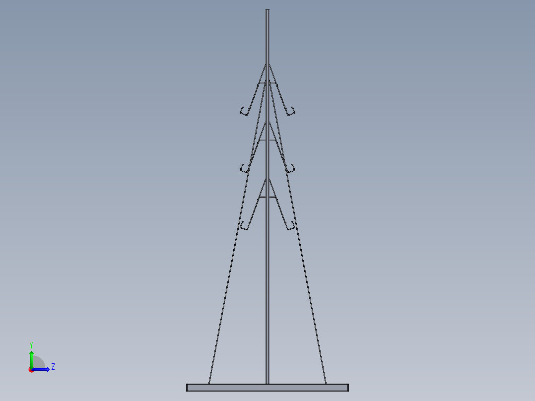 货架、报刊架2左视图