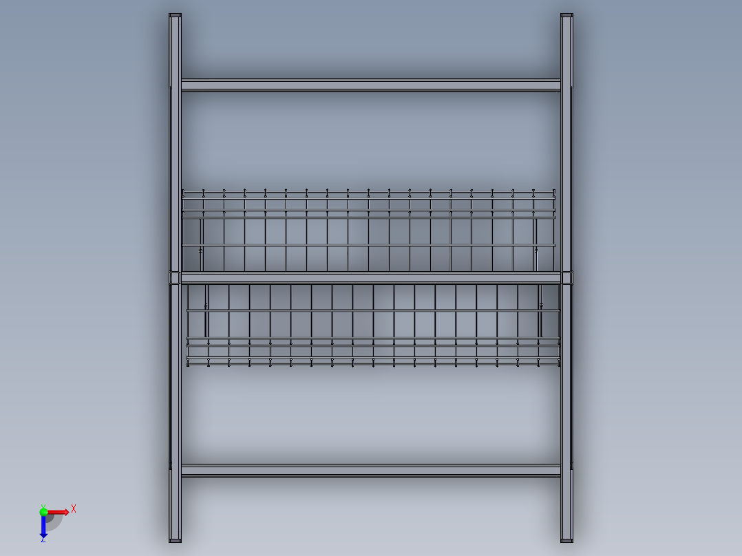 货架、报刊架2俯视图
