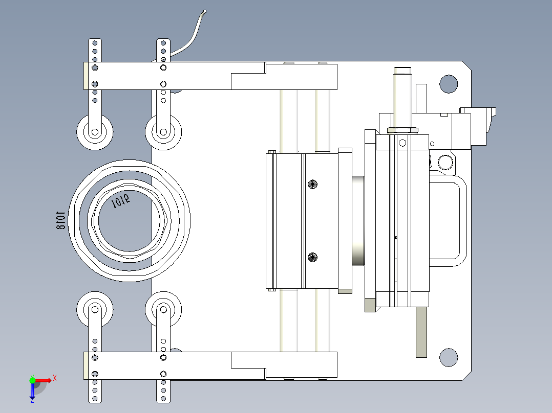 翻面平台俯视图