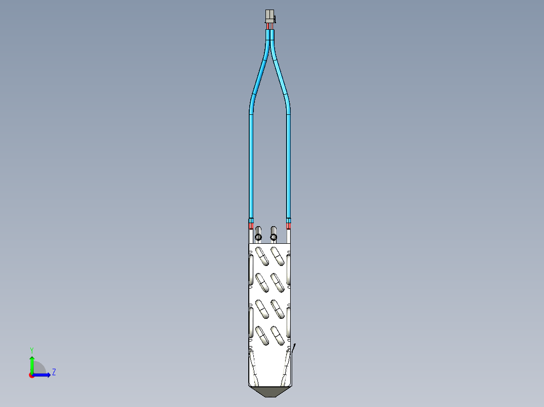 冰箱蒸发器组件左视图