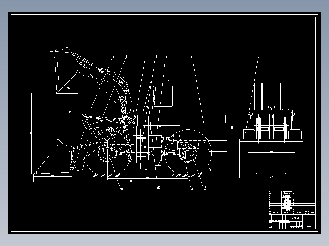 JX0817-ZL15型轮式装载机(论文+DWG图纸)