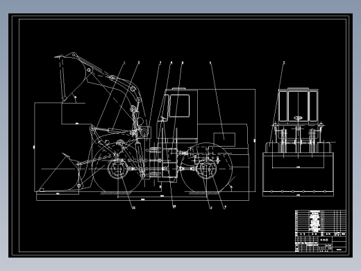 JX0817-ZL15型轮式装载机(论文+DWG图纸)