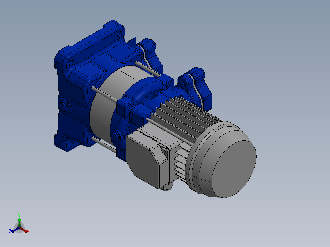 泵CV LA4正等轴测图
