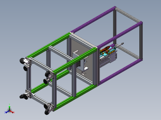 新能源汽车水泵后盖打螺丝机正等轴测缩略图