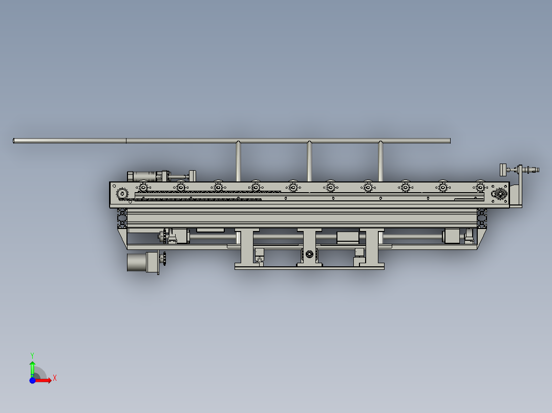 充电接口检测自动化设备设计-assy-DZ-升降拉-V1前视图