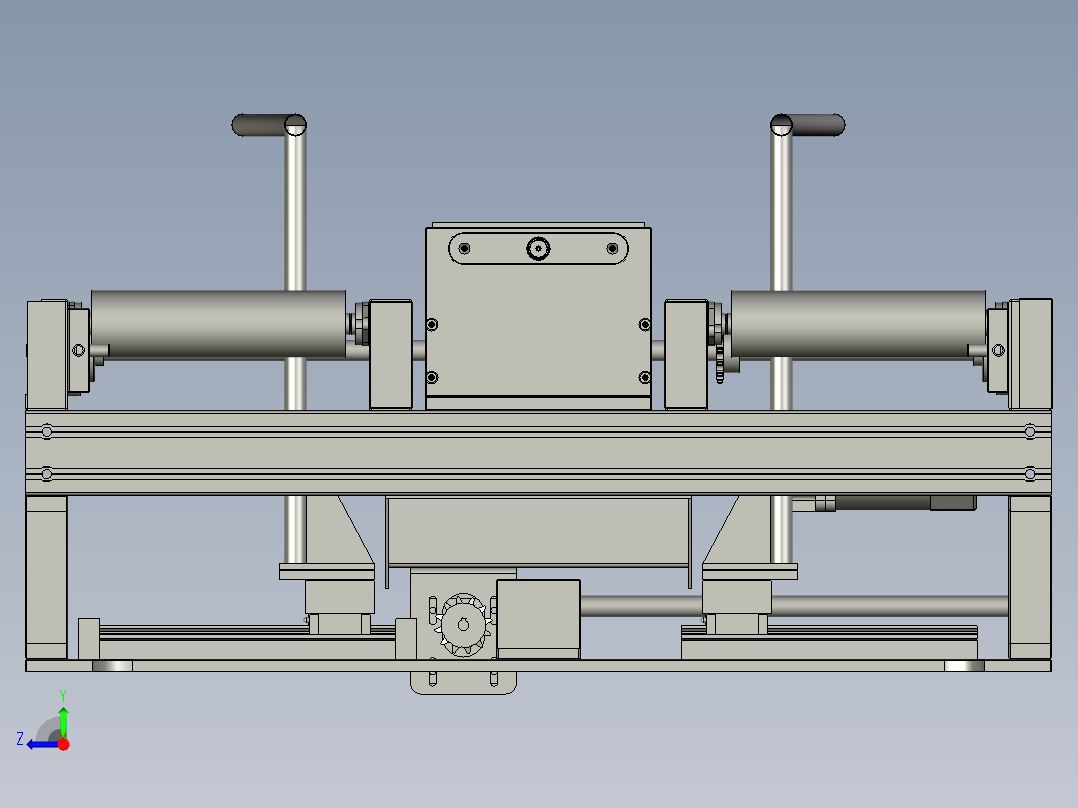 充电接口检测自动化设备设计-assy-DZ-升降拉-V1右视图
