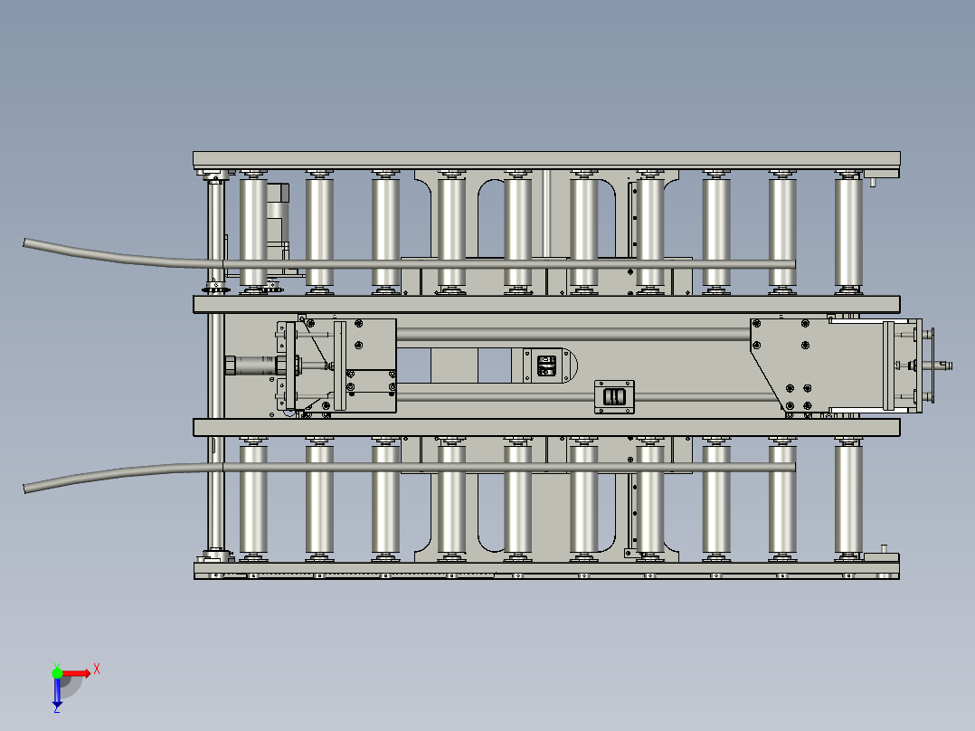 充电接口检测自动化设备设计-assy-DZ-升降拉-V1俯视图