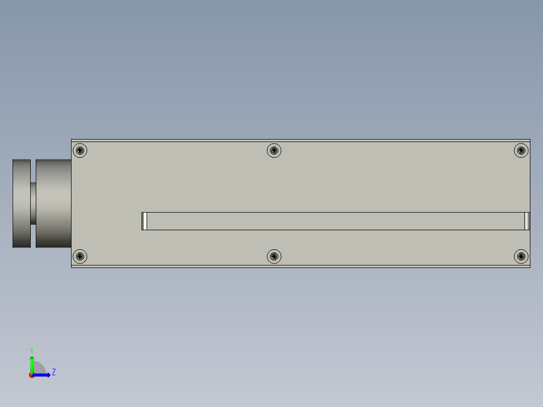 取料旋转组件左视图