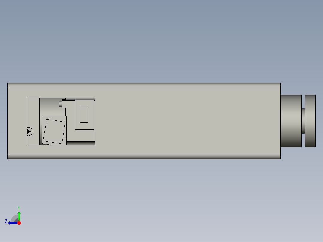 取料旋转组件右视图