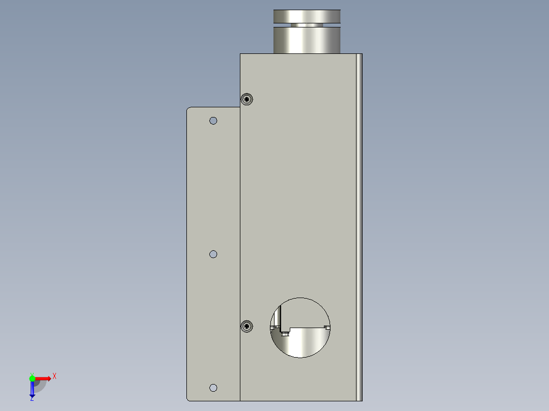 取料旋转组件俯视图