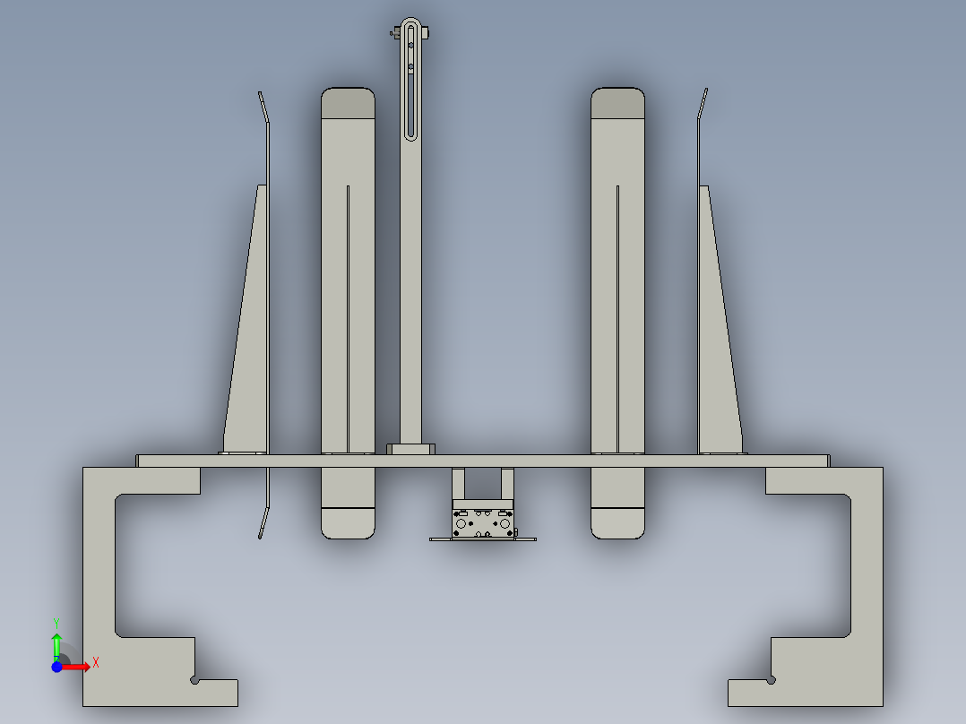 PCM板空托盘导向组合_0210A前视图