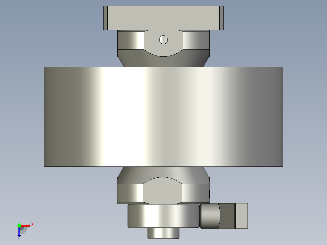 缠绕膜快装机构俯视图