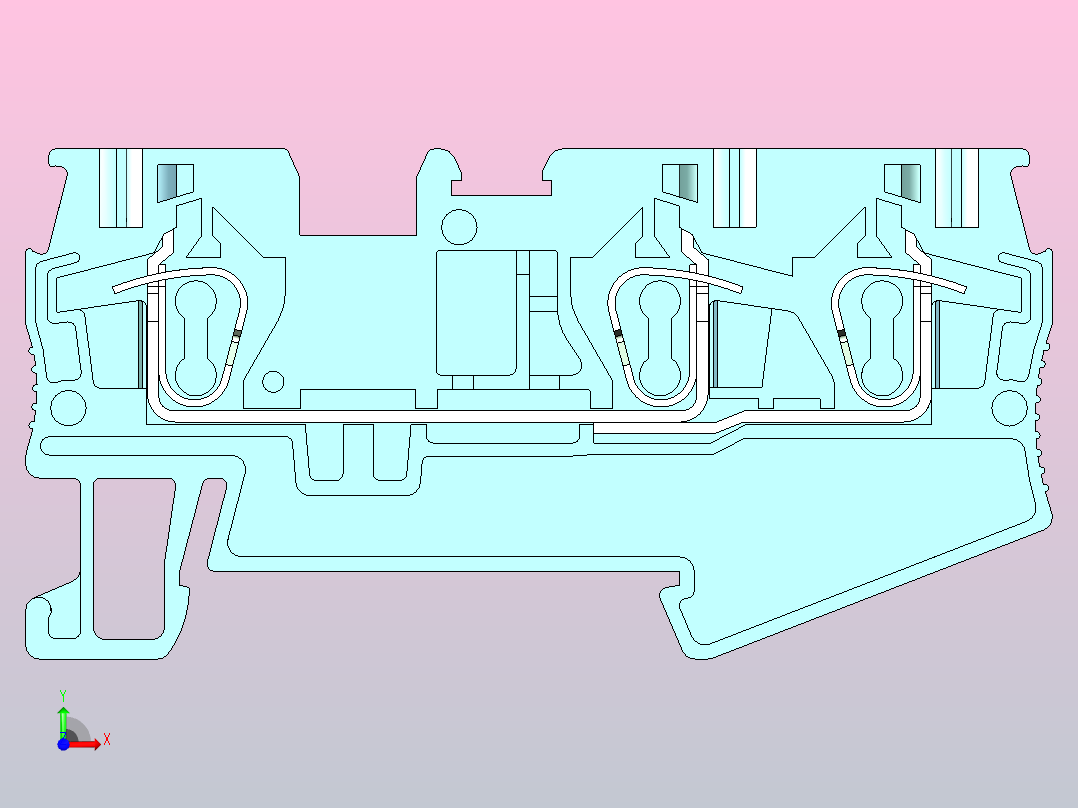 电器通用端子台ZIW80-4A前视图