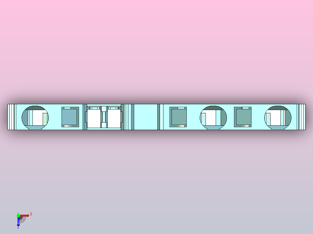 电器通用端子台ZIW80-4A俯视图
