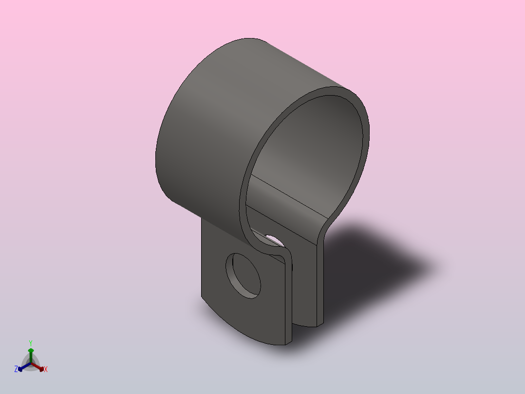 带垫悬挂卡箍_14正等轴测图