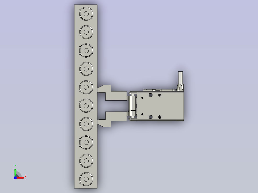 WE夹具装配前视图