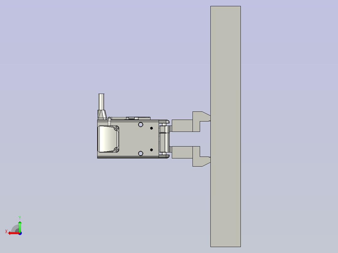 WE夹具装配后视图