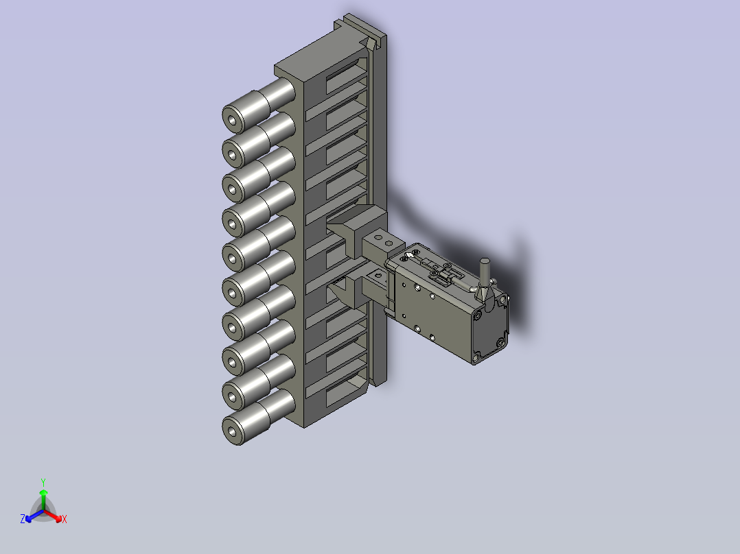 WE夹具装配正等轴测图