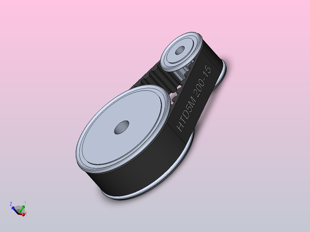 HTD滑轮同步带轮主视图