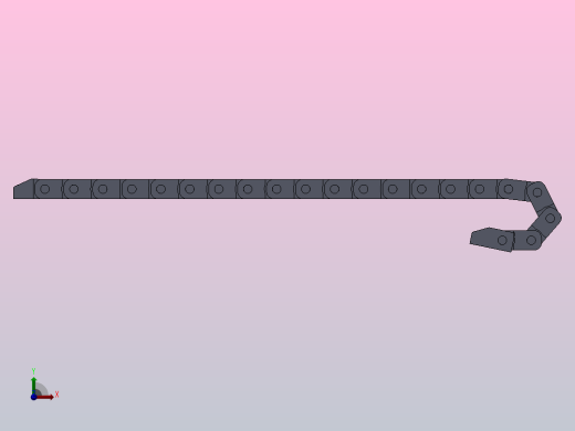 内高10不可打开型桥式拖链DMT07BN-10-10-R18-20-A1前视缩略图