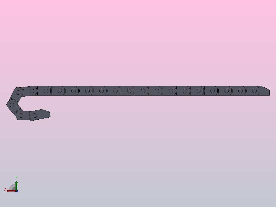 内高10不可打开型桥式拖链DMT07BN-10-10-R18-20-A1后视图