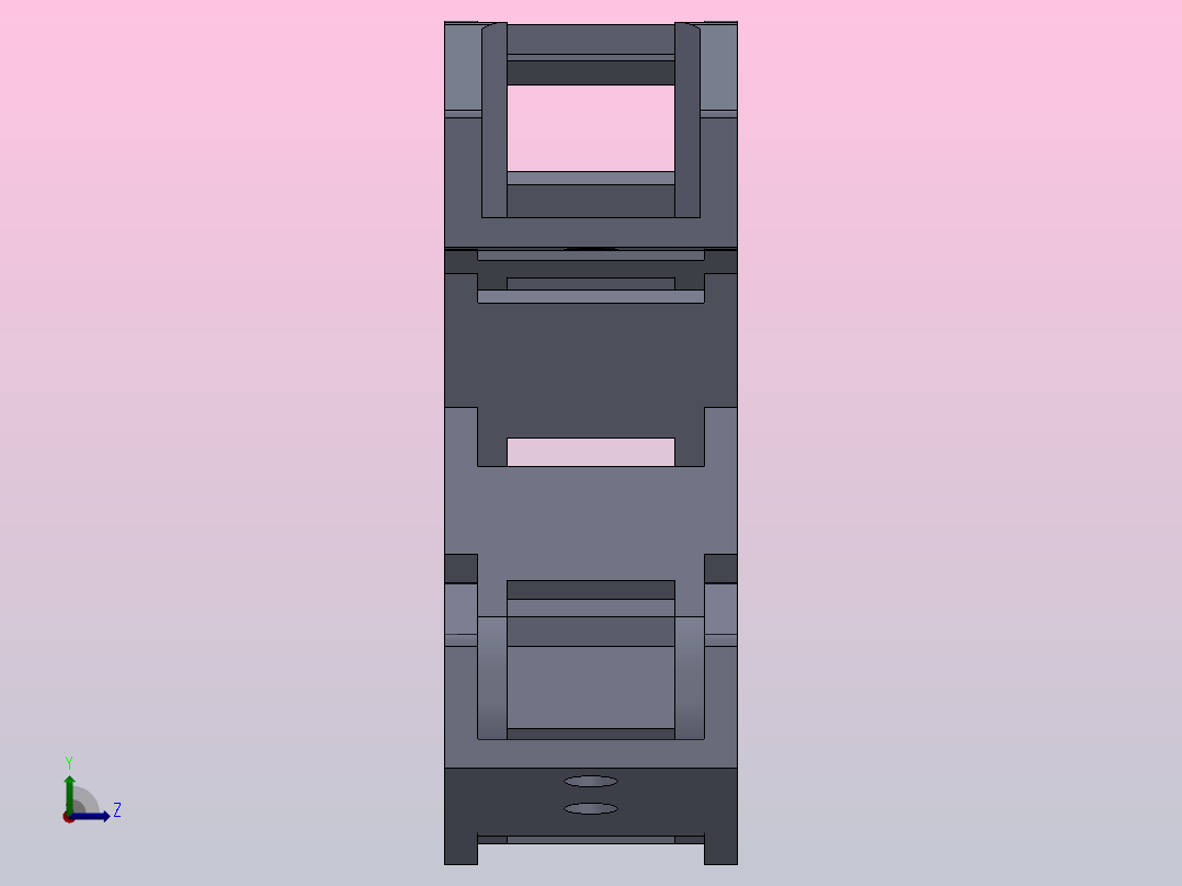 内高10不可打开型桥式拖链DMT07BN-10-10-R18-20-A1左视图
