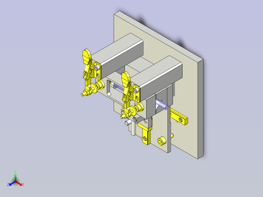 一款滚轮跳动检查工装3D