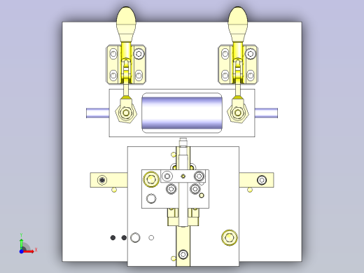 一款滚轮跳动检查工装3D前视缩略图
