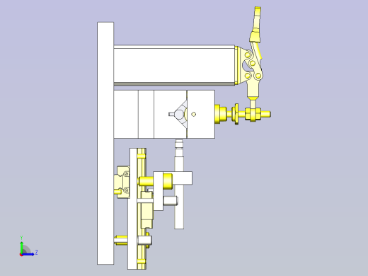 一款滚轮跳动检查工装3D左视缩略图