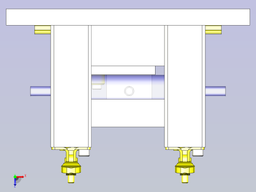 一款滚轮跳动检查工装3D俯视缩略图