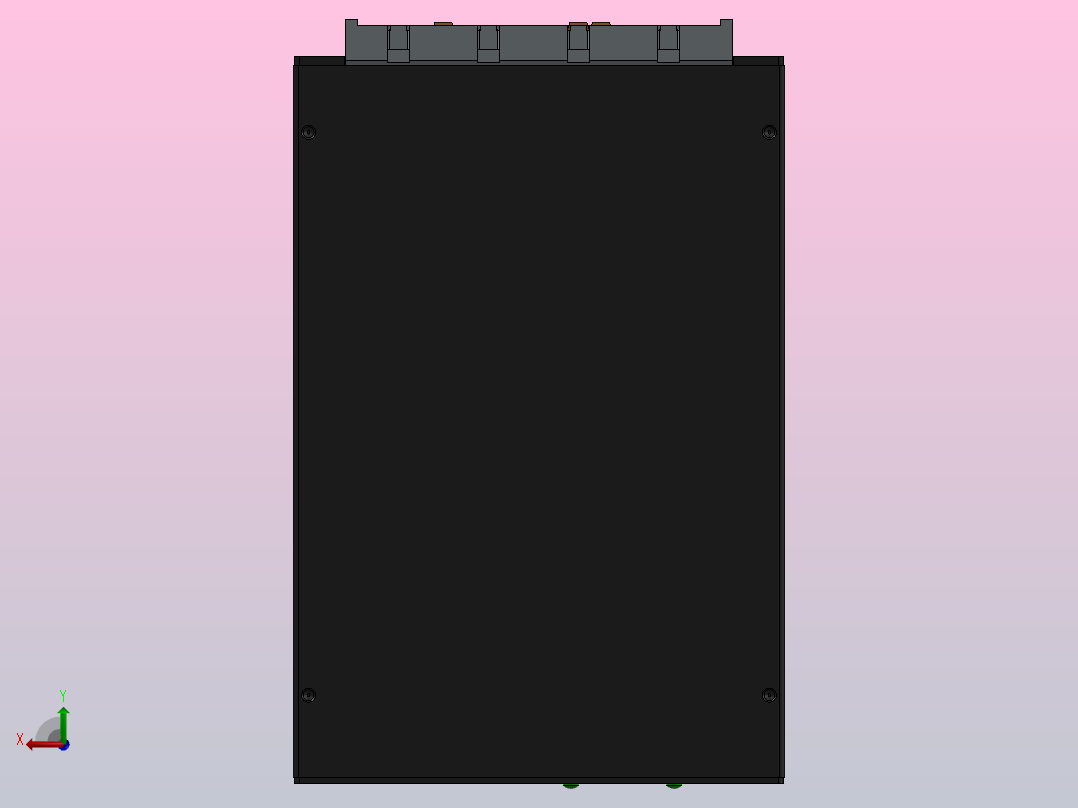 隔离式直流-直流转换器后视图