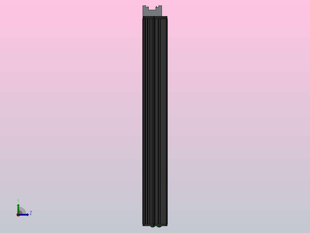 隔离式直流-直流转换器左视图