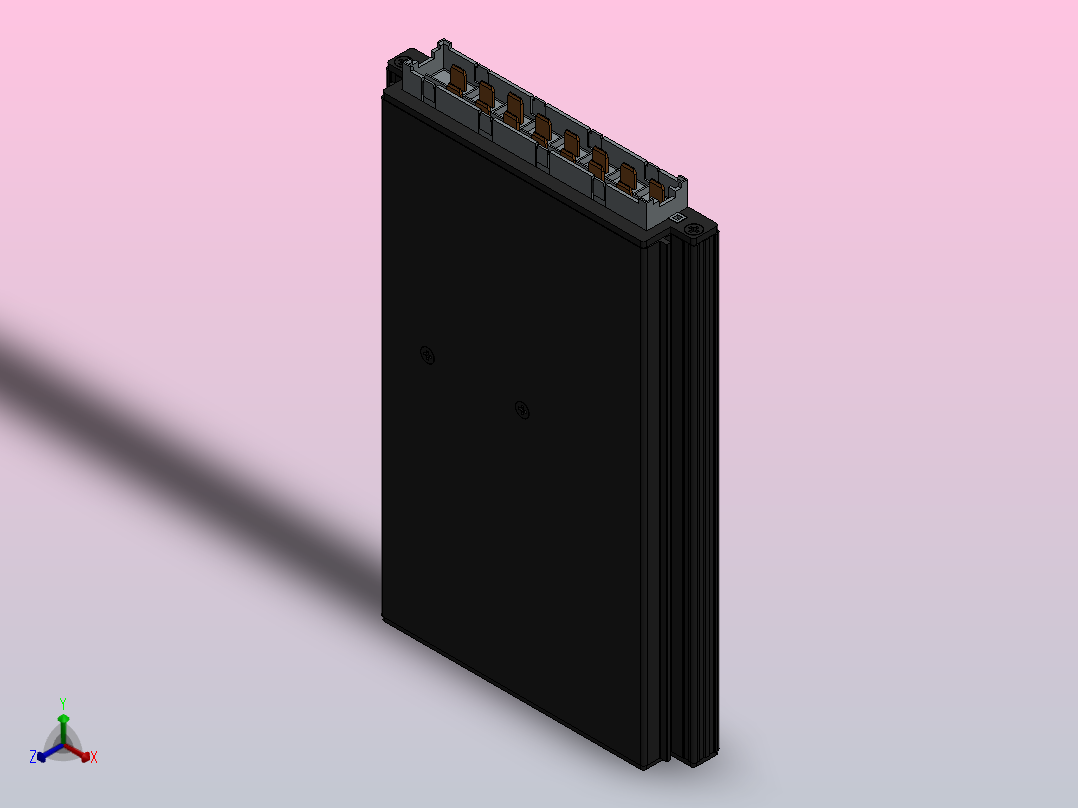 隔离式直流-直流转换器正等轴测图