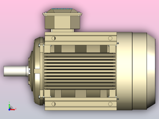 Abb型40kW电机，端子在右侧前视缩略图