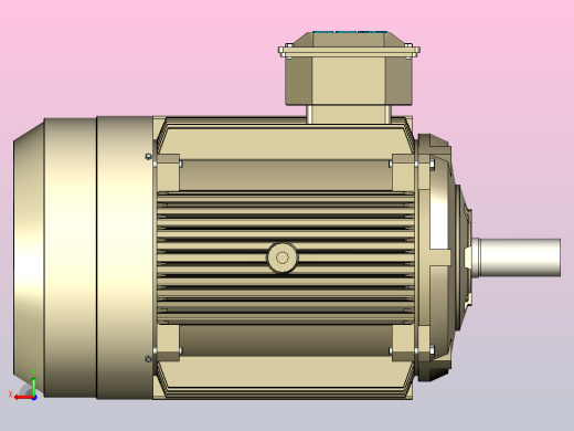 Abb型40kW电机，端子在右侧后视缩略图