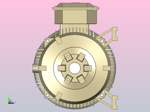 Abb型40kW电机，端子在右侧左视缩略图