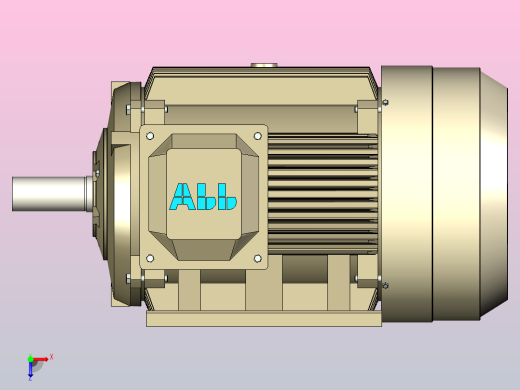 Abb型40kW电机，端子在右侧俯视缩略图