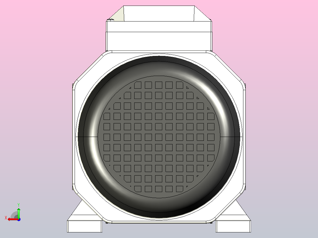 IM B3 H80-180(YE2、YE3)通用电机[YE2-80M2-4-B3]后视图