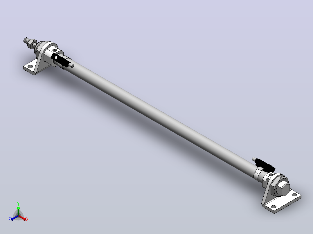 气缸MI12x300SCALB+CS1-M-2主视图