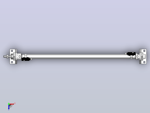 气缸MI12x300SCALB+CS1-M-2俯视缩略图