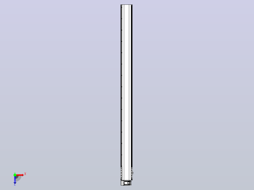 皮带直线轴半封闭可选导轨TPA-HNB-202D-140-L2750-LU-C-P75-N3俯视缩略图