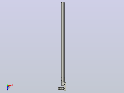 皮带直线轴半封闭可选导轨TPA-HNB-65S-90-L1400-MR-C-P10-N3俯视缩略图